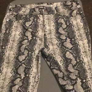 Snakeskin Pattern Jeans
